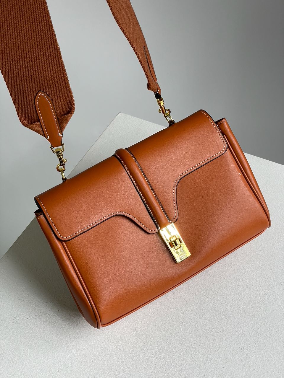 Celine Teen Soft 16 In Smooth Calfskin Tan Brown - 9