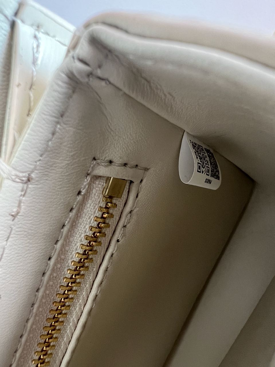 Celine Teen Triomphe Bag Cream in Shiny Calfskin - 9