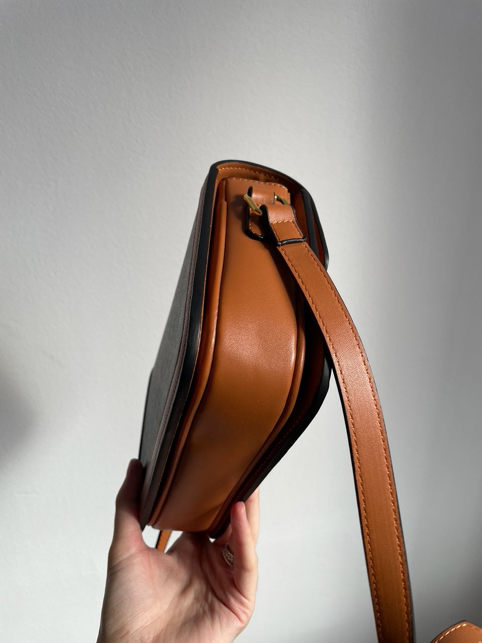 Celine Teen Triomphe Bag in Triomphe Canvas And Calfskin Tan - 19