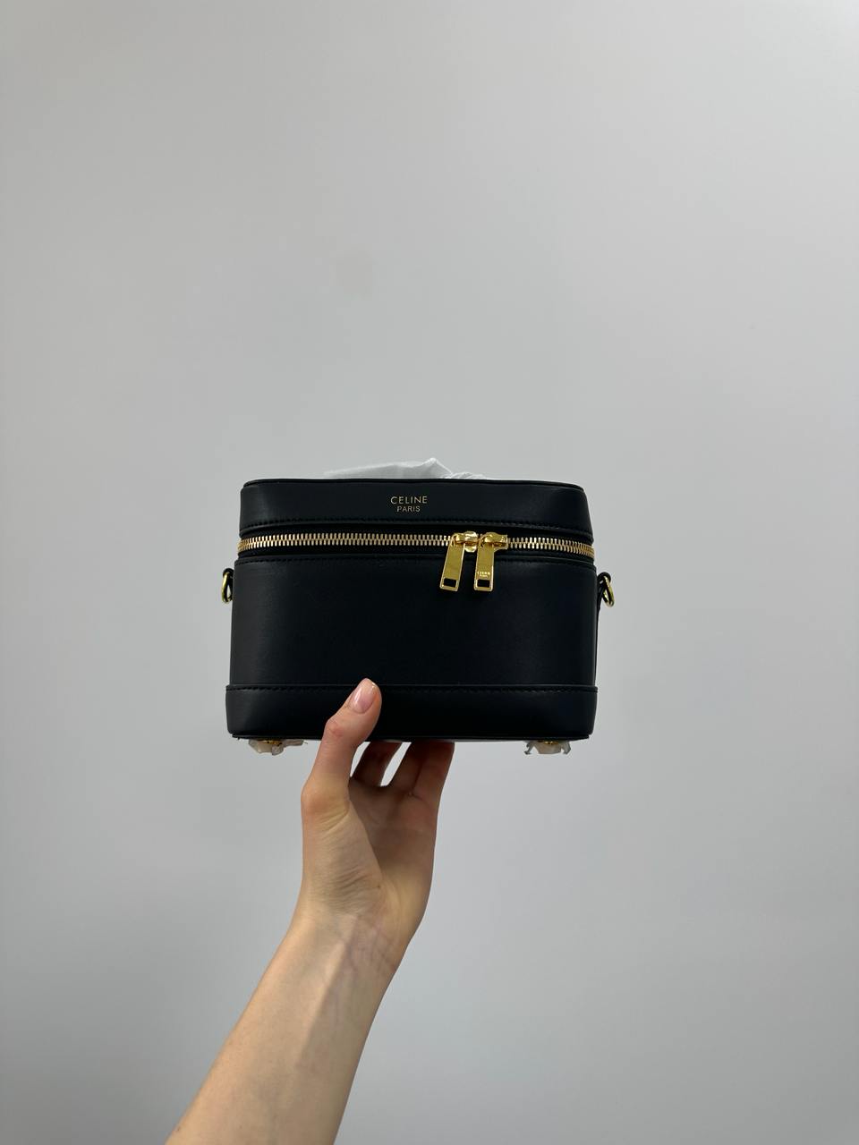 Celine Vanity In Smooth Satinated Calfskin Black - 4