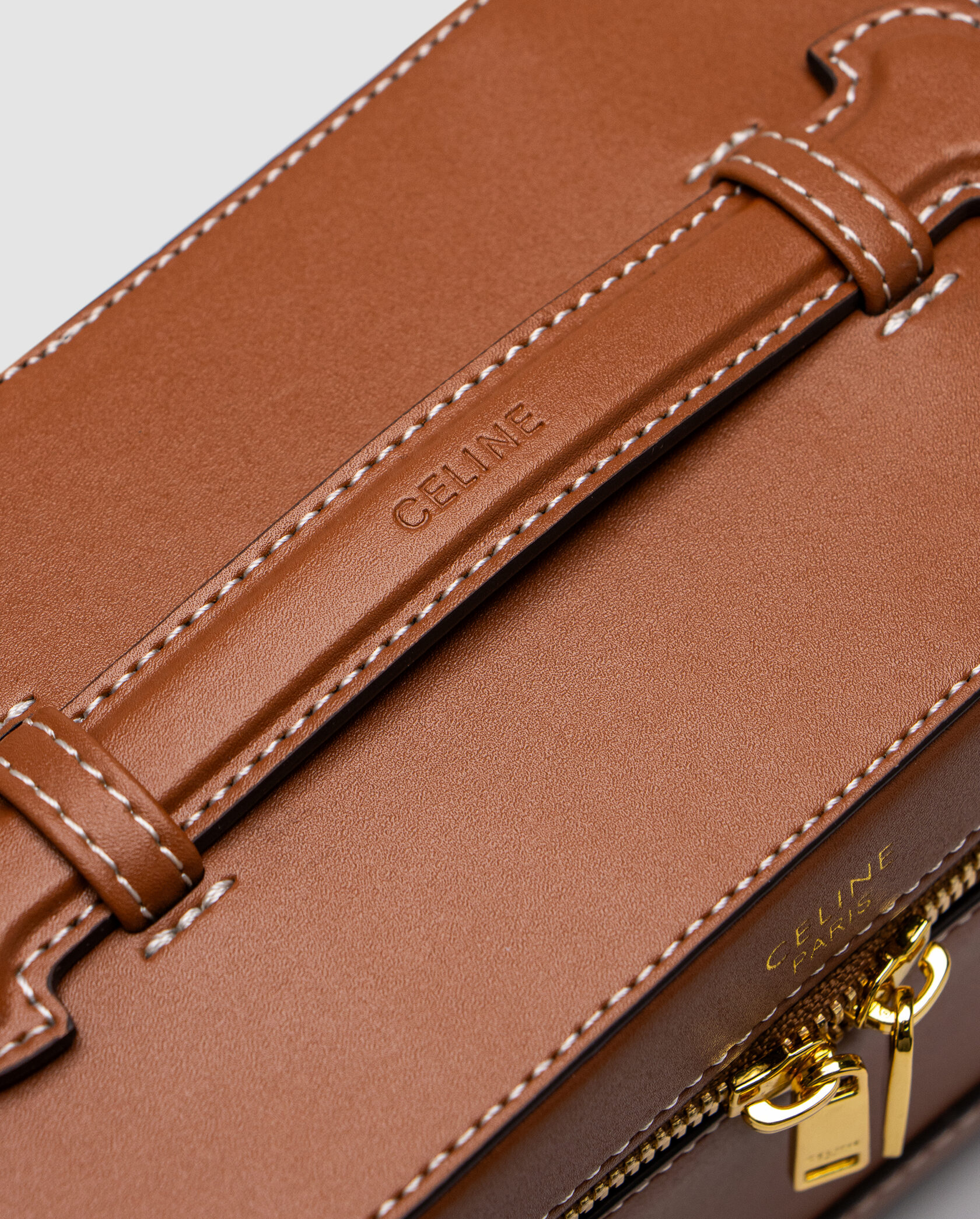 Celine Vanity In Smooth Satinated Calfskin Brown - 9