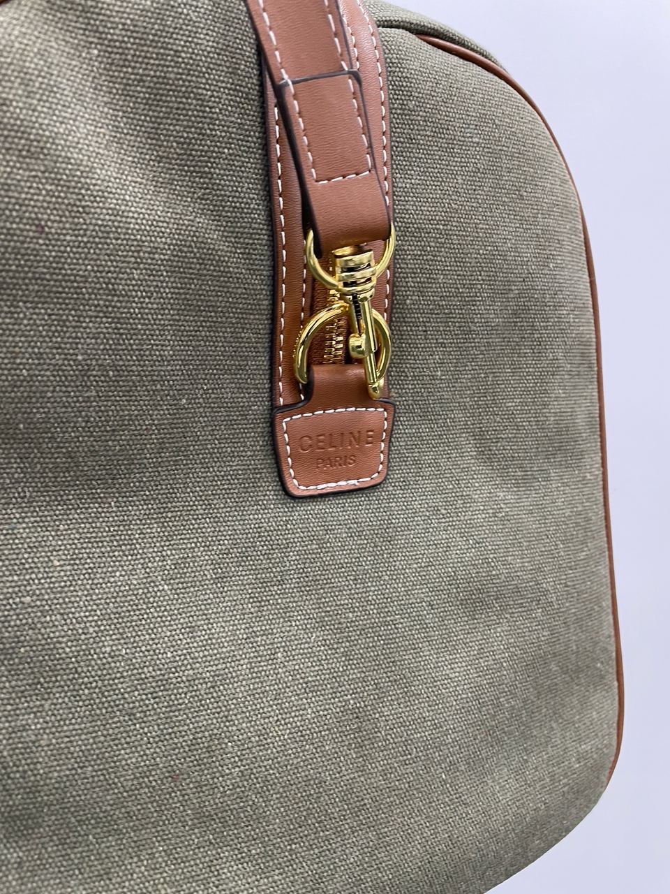 Celine Women Large Voyage Bag in Textile with Celine Print and Calfskin - 18