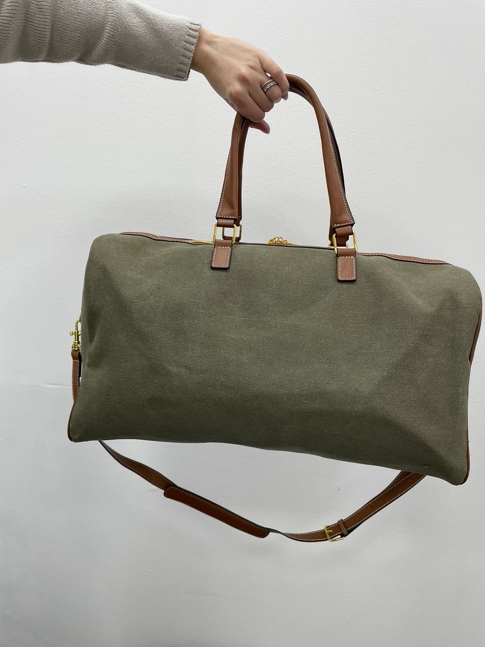 Celine Women Large Voyage Bag in Textile with Celine Print and Calfskin - 9