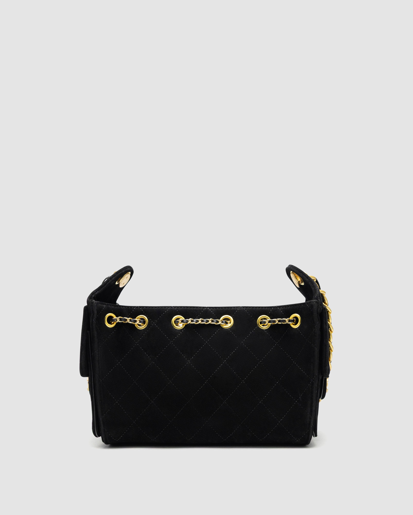 Chanel 25 Mini Handbag Suede Black - 3