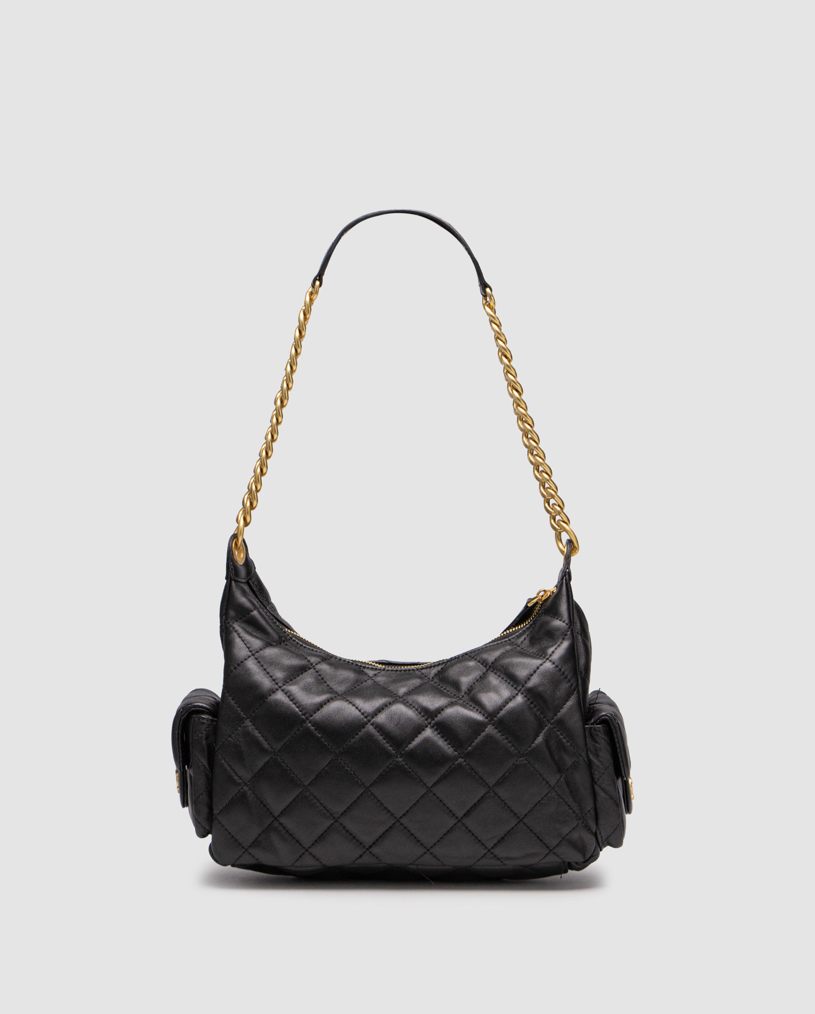 Chanel 25C Lambskin Shoulder Bag Black/Gold - 2