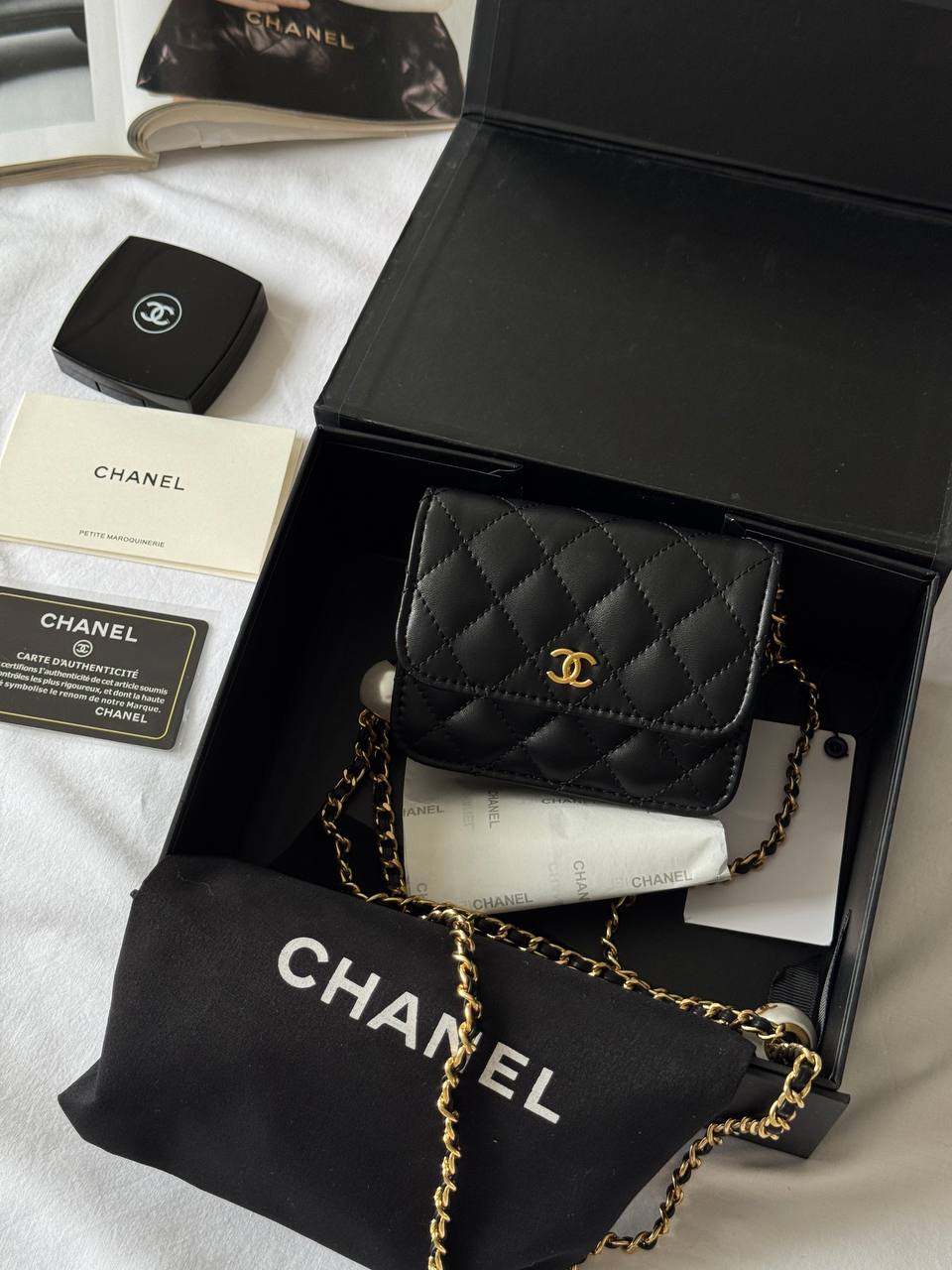 Chanel Calfskin Quilted Perfect Fit Wallet On Chain Mioni - 2