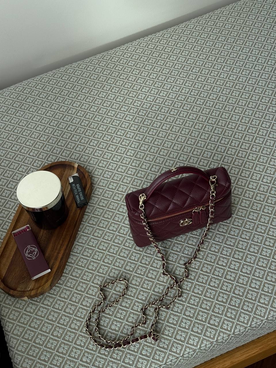 Chanel Caviar Quilted CC Top Handle Long Vanity - 7