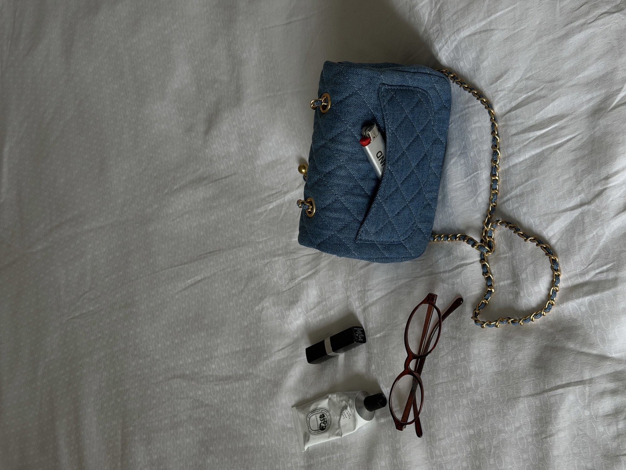 Chanel CC Mini Flap Bag in Denim/Gold Hardware - 11