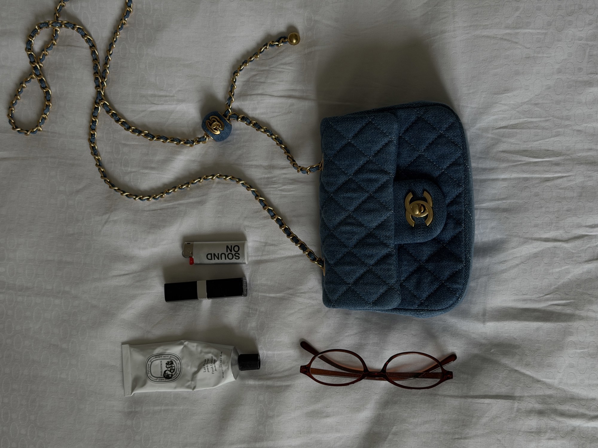Chanel CC Mini Flap Bag in Denim/Gold Hardware - 7