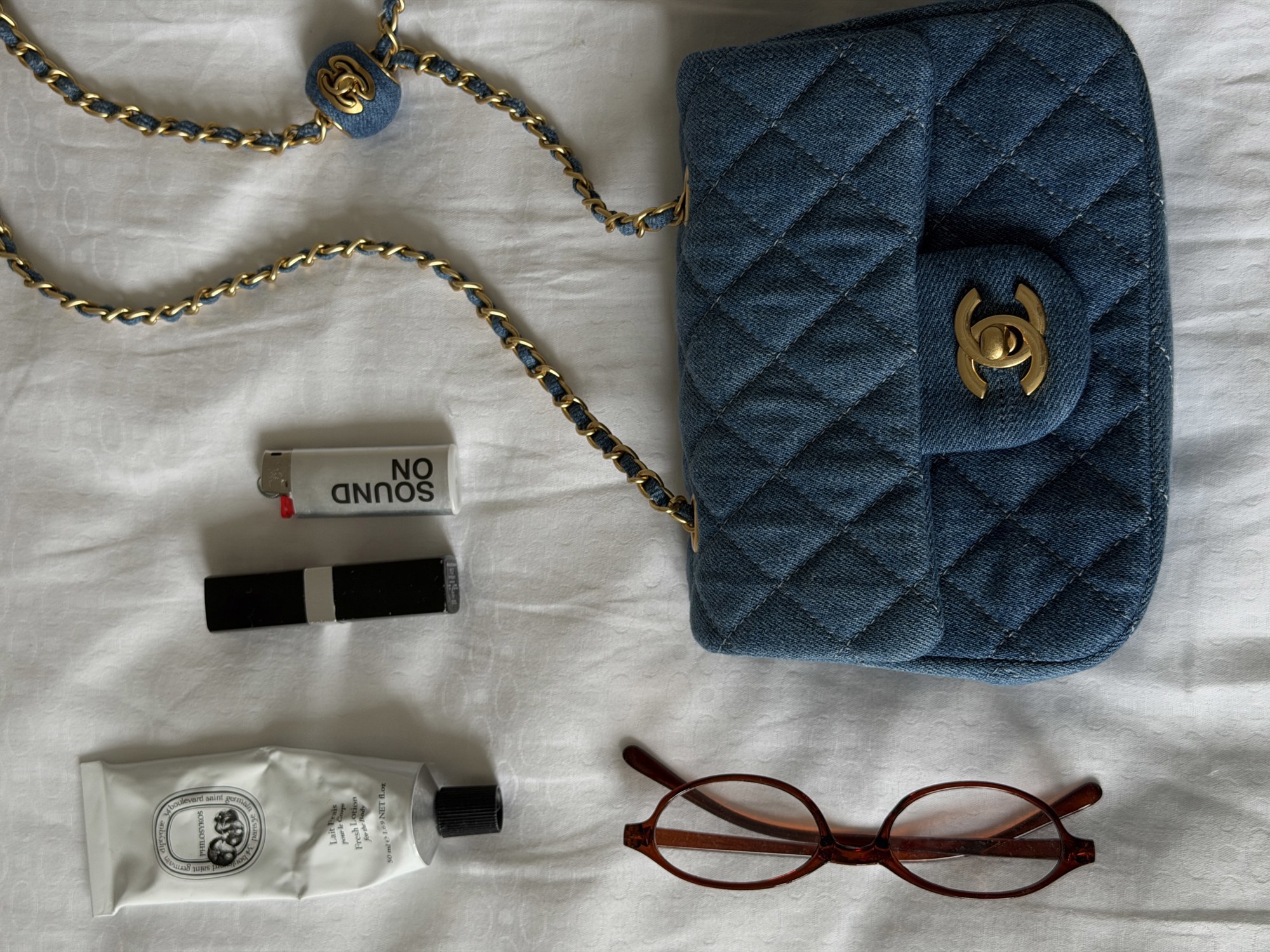 Chanel CC Mini Flap Bag in Denim/Gold Hardware - 10