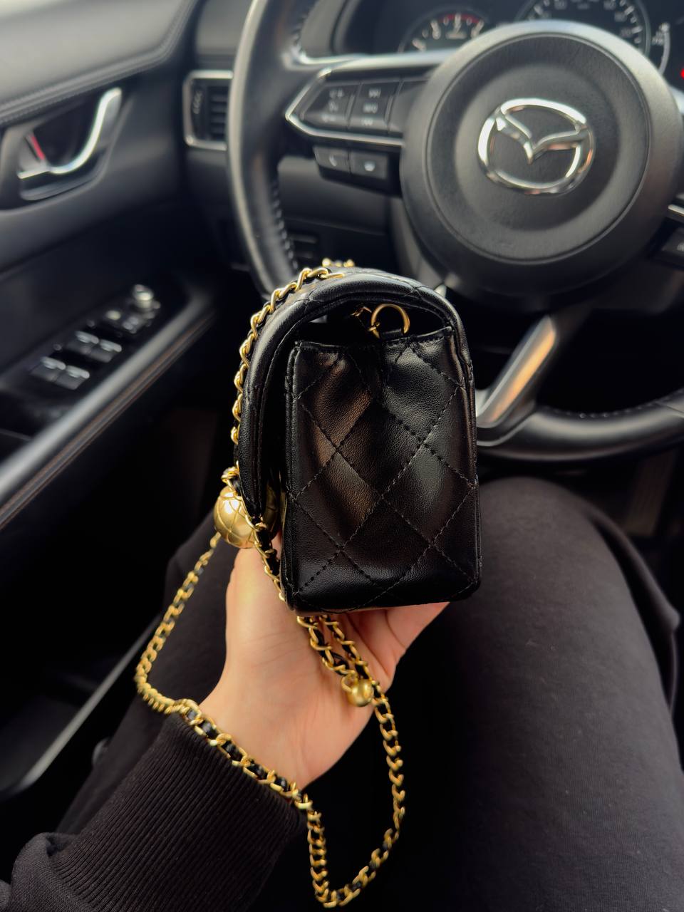 Chanel Classic 1.55 Small Single Flap in Black - 13