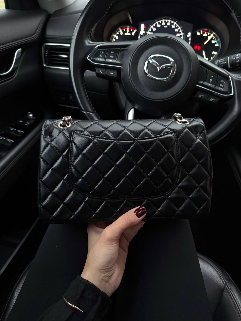 Chanel Classic 2.55 Medium Double Flap in Black - 5