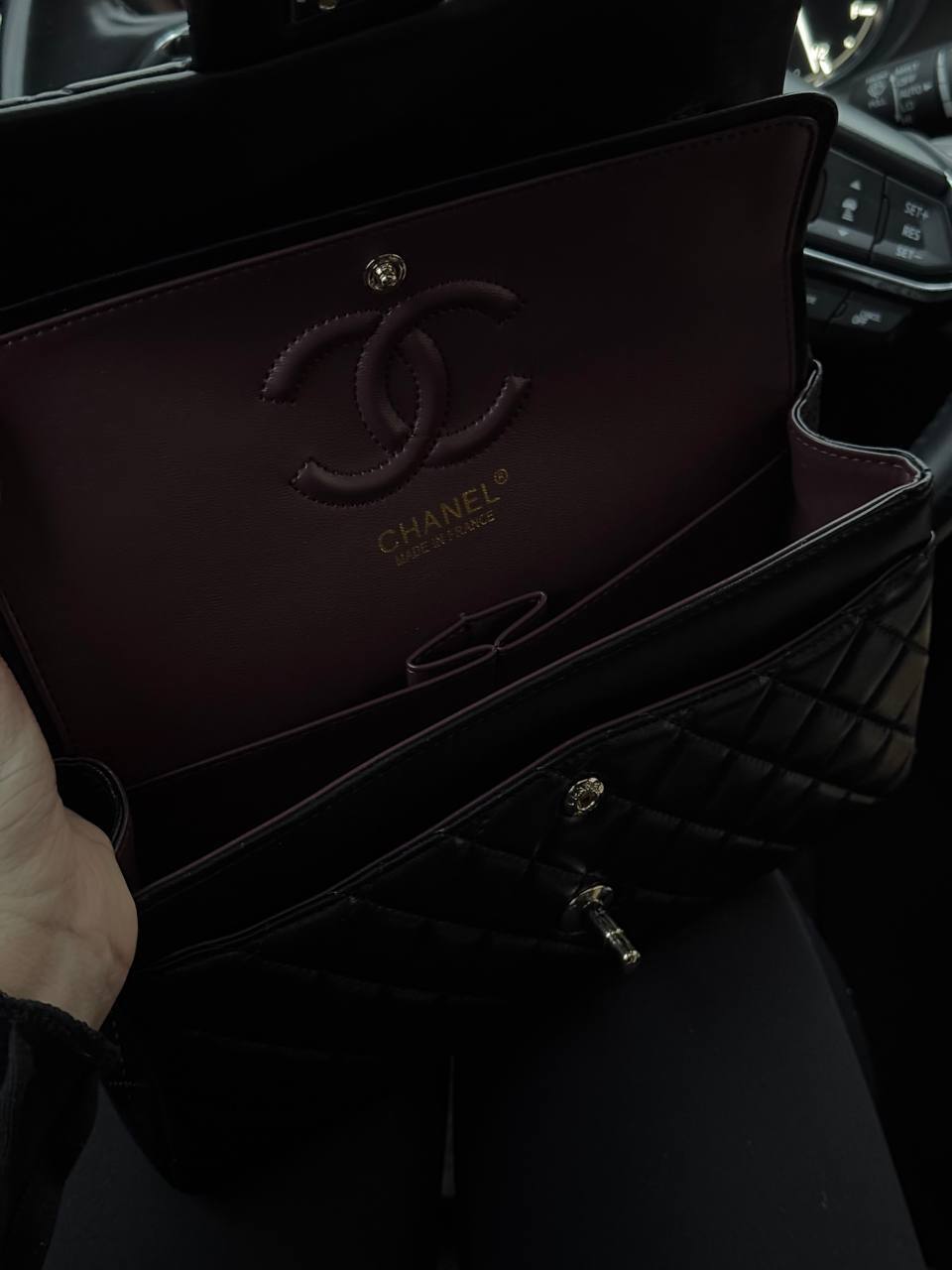 Chanel Classic 2.55 Medium Double Flap in Black - 6