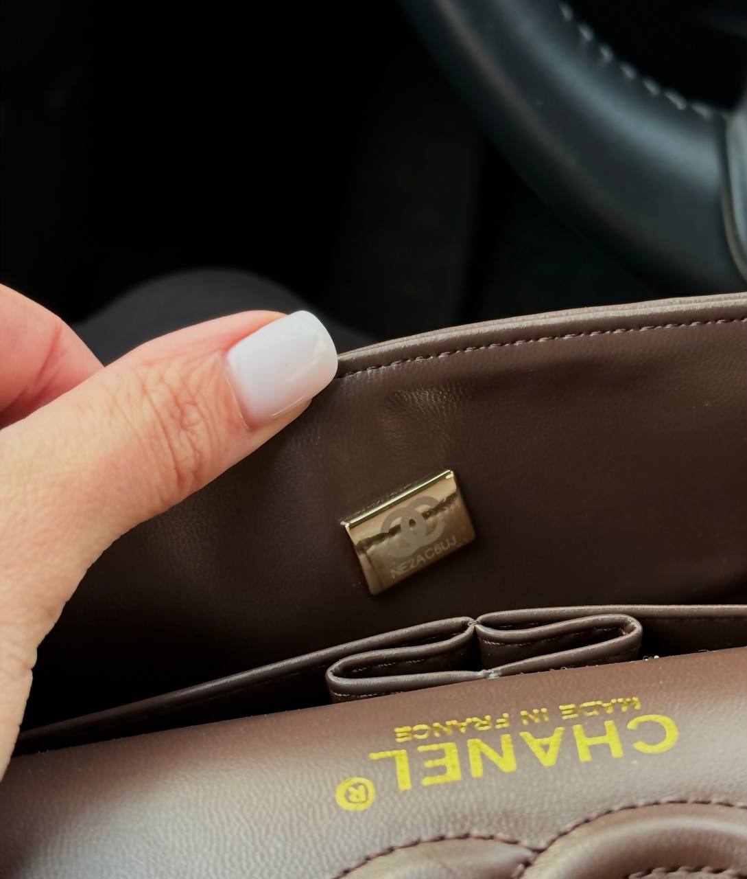 Chanel Classic Medium Double Flap in Chocolate/Gold - 13