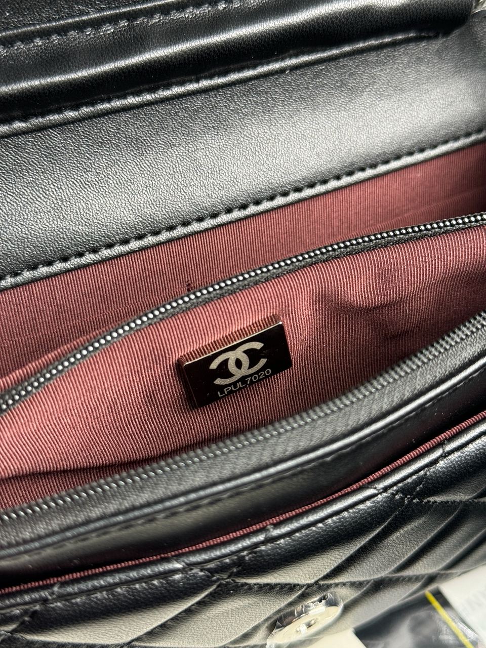 Chanel Classic Wallet on Chain Black/Silver - 21