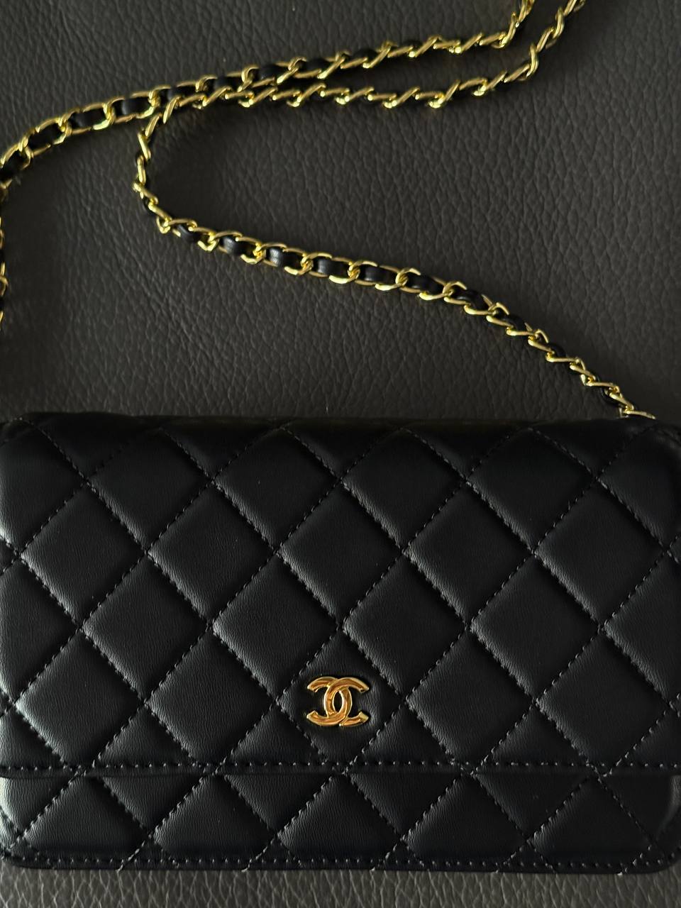 Chanel Classic Wallet on Chain Quilted Caviar Black/Gold - 5
