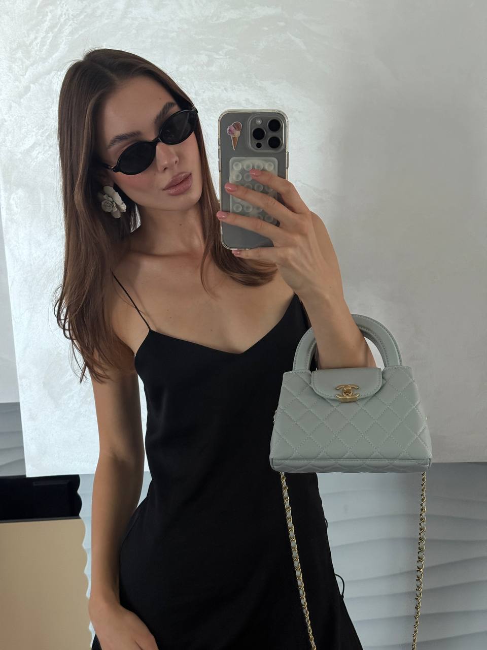 Chanel Kelly Bag Shiny Aged Calfskin Blue&amp; Gold Hardware - 5