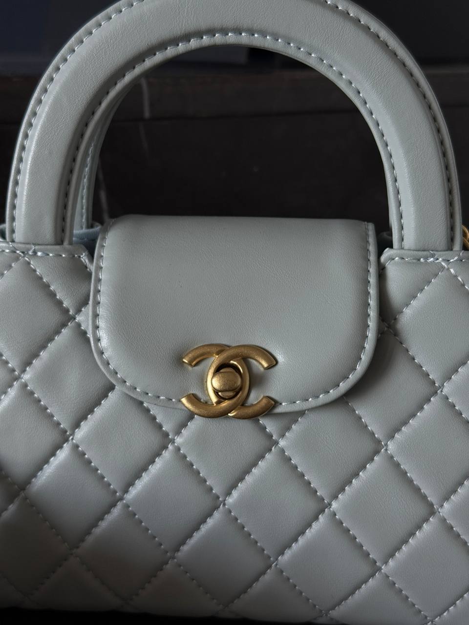 Chanel Kelly Bag Shiny Aged Calfskin Blue&amp; Gold Hardware - 6