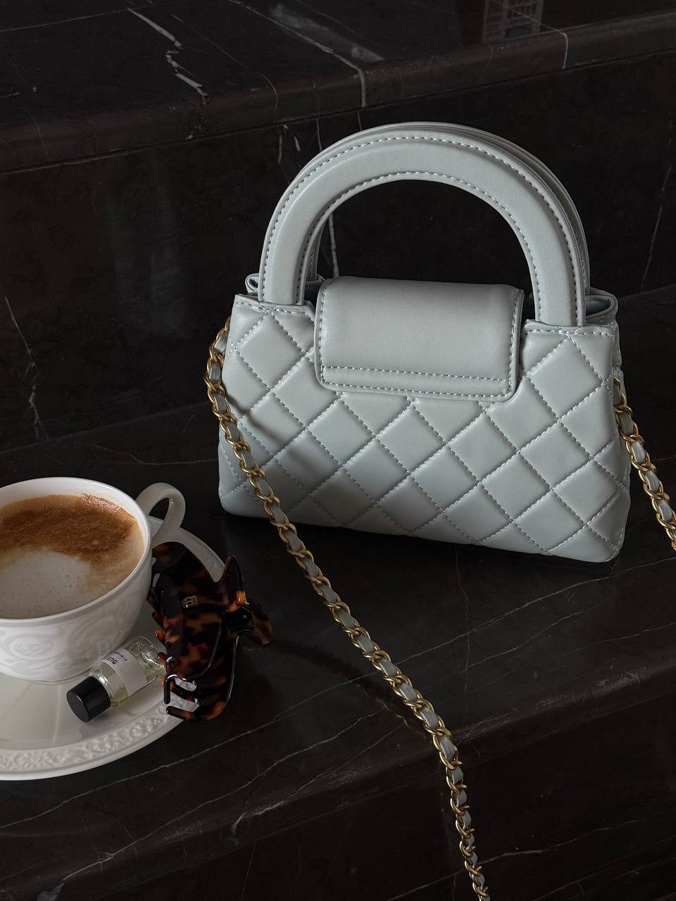 Chanel Kelly Bag Shiny Aged Calfskin Blue&amp; Gold Hardware - 9