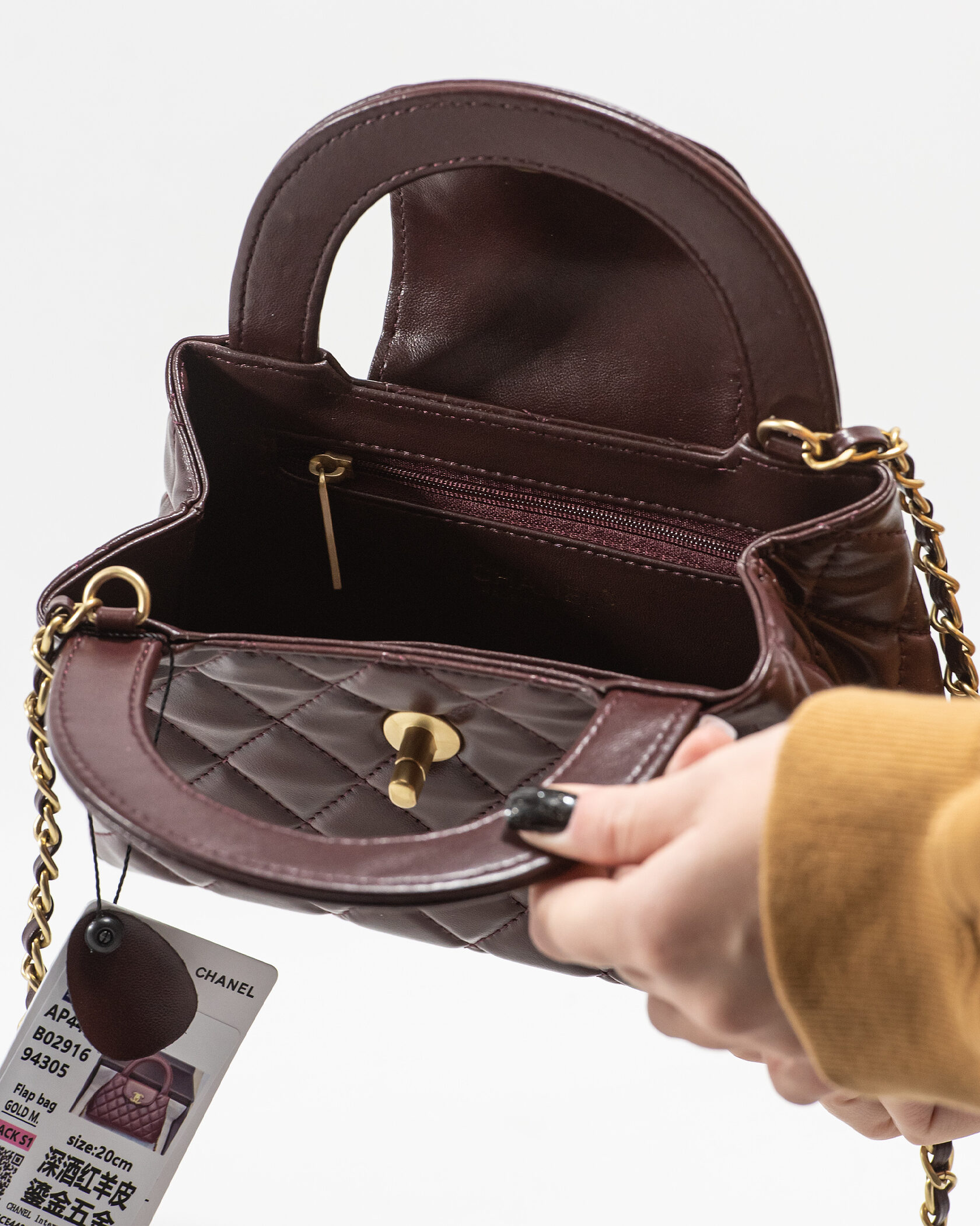 Chanel Kelly Bag Shiny Aged Calfskin Brown &amp; Gold Hardware - 10