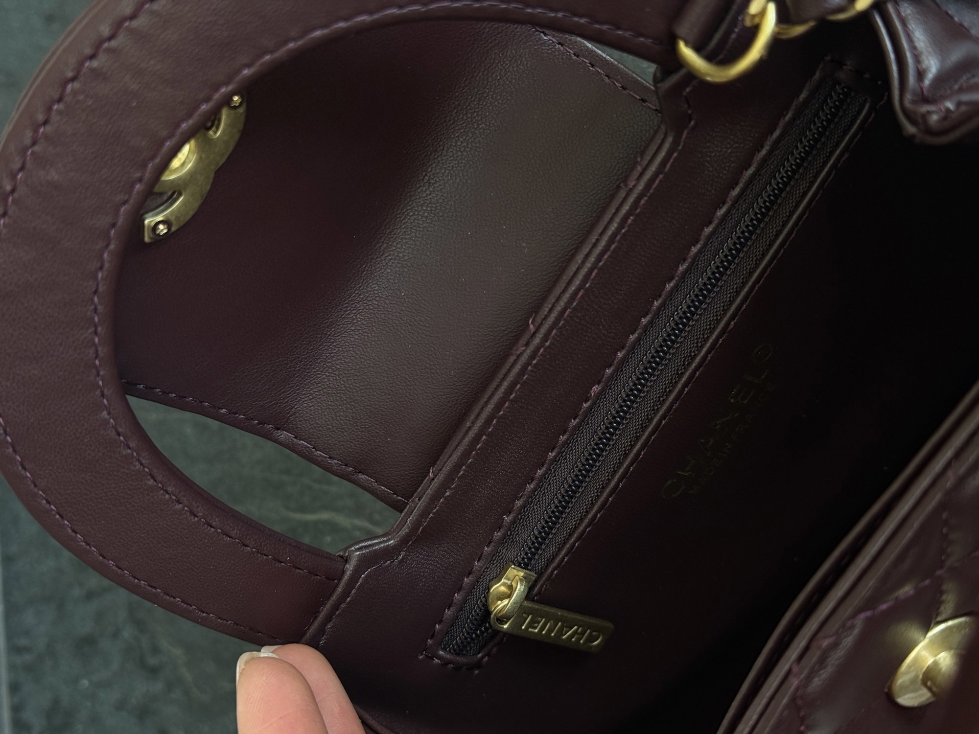 Chanel Kelly Bag Shiny Aged Calfskin Burgundy & Gold Hardware Кор - 15
