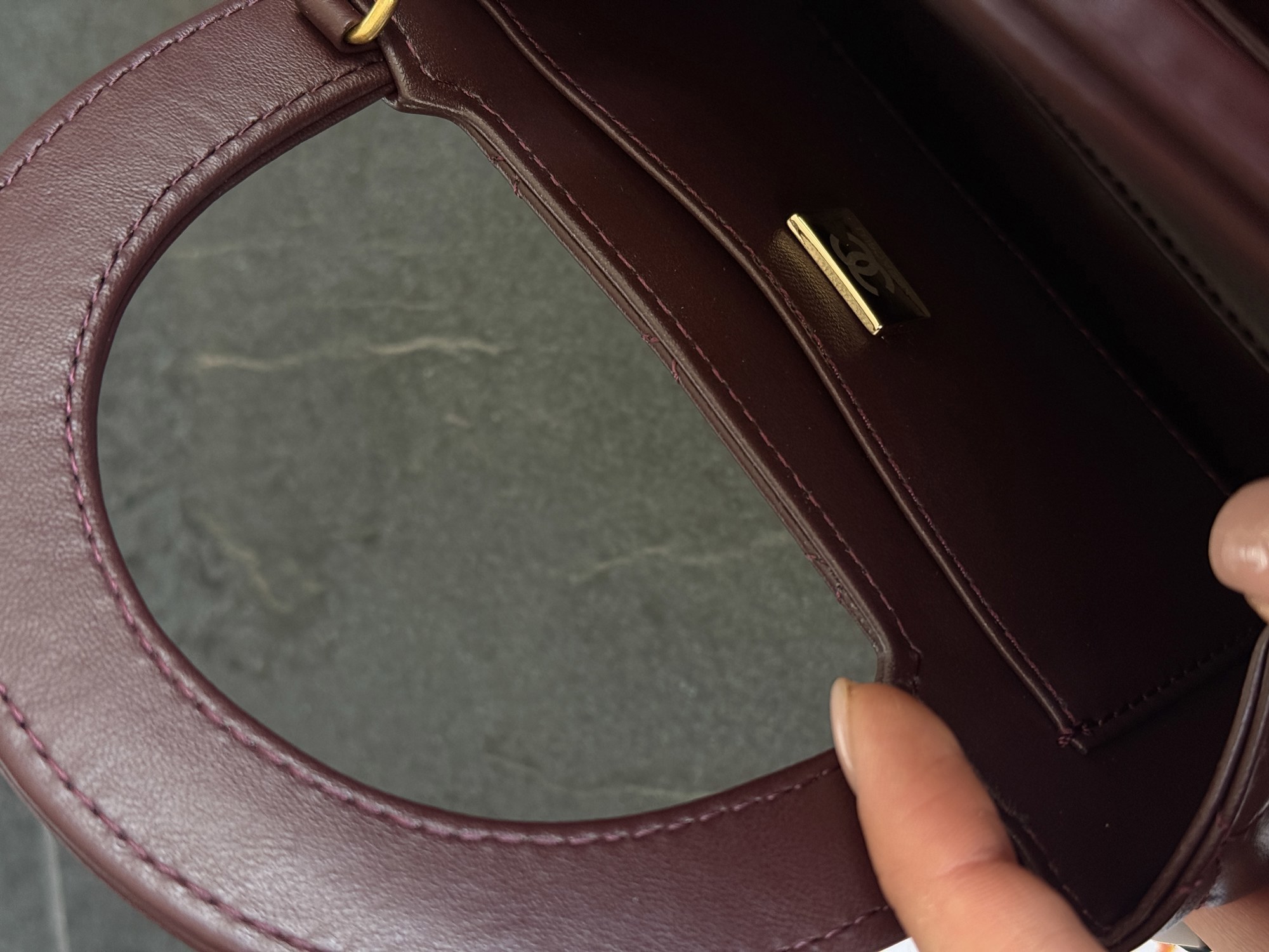 Chanel Kelly Bag Shiny Aged Calfskin Burgundy & Gold Hardware Кор - 13