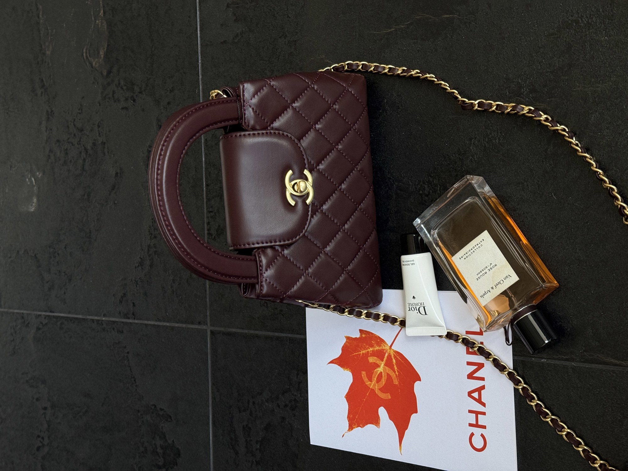 Chanel Kelly Bag Shiny Aged Calfskin Burgundy & Gold Hardware Кор - 7