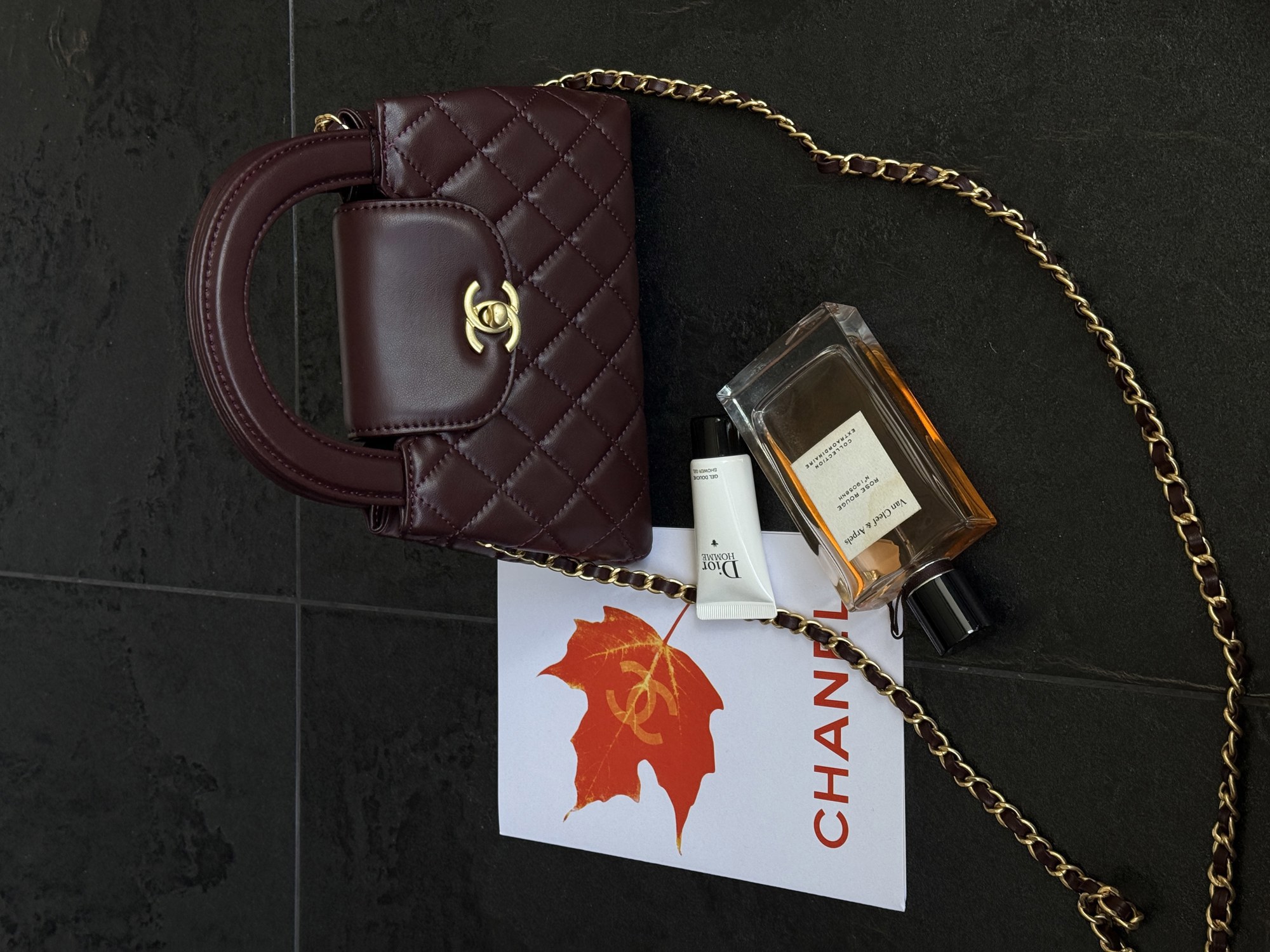 Chanel Kelly Bag Shiny Aged Calfskin Burgundy & Gold Hardware Кор - 9