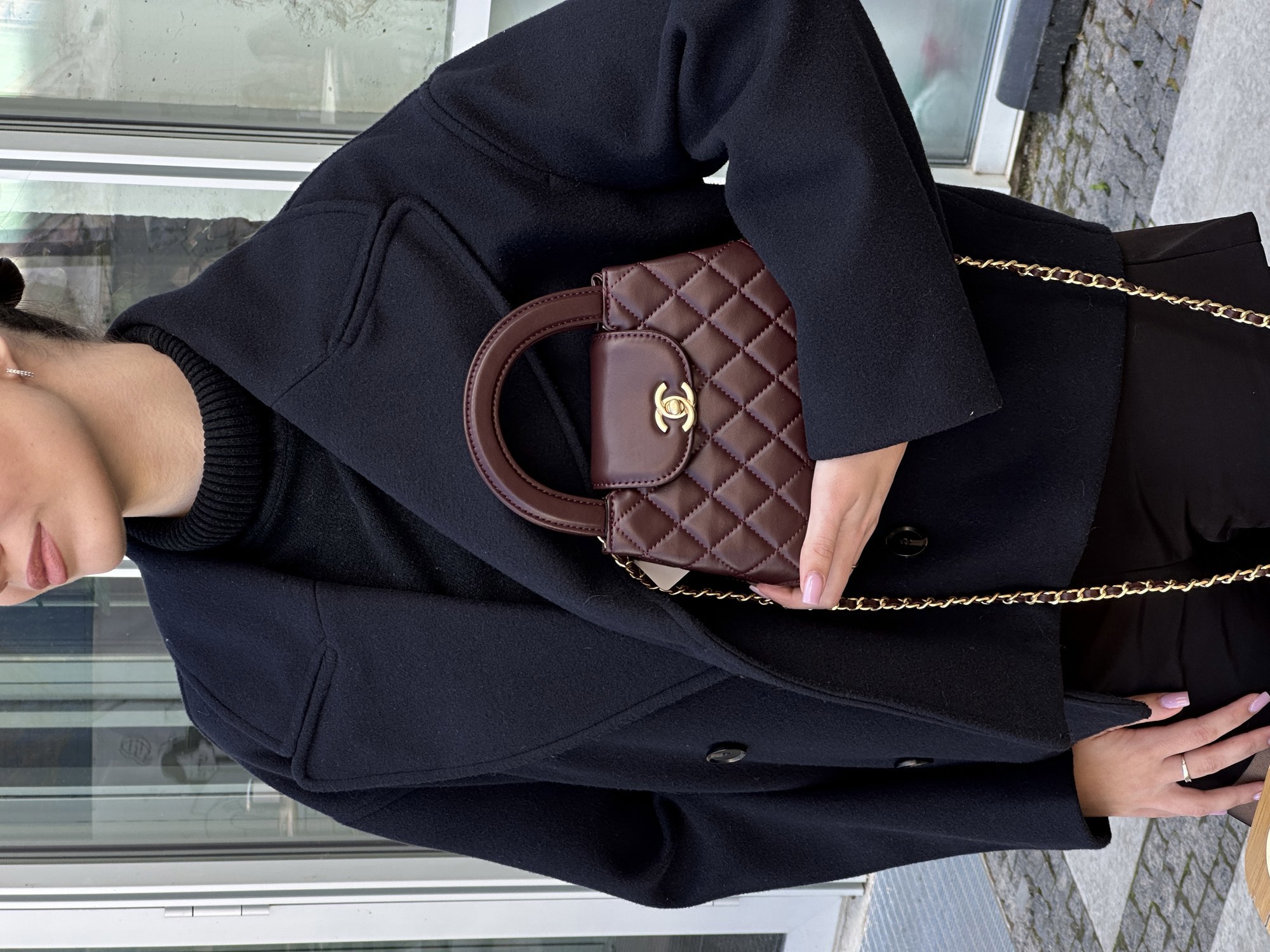 Chanel Kelly Bag Shiny Aged Calfskin Burgundy & Gold Hardware - 10