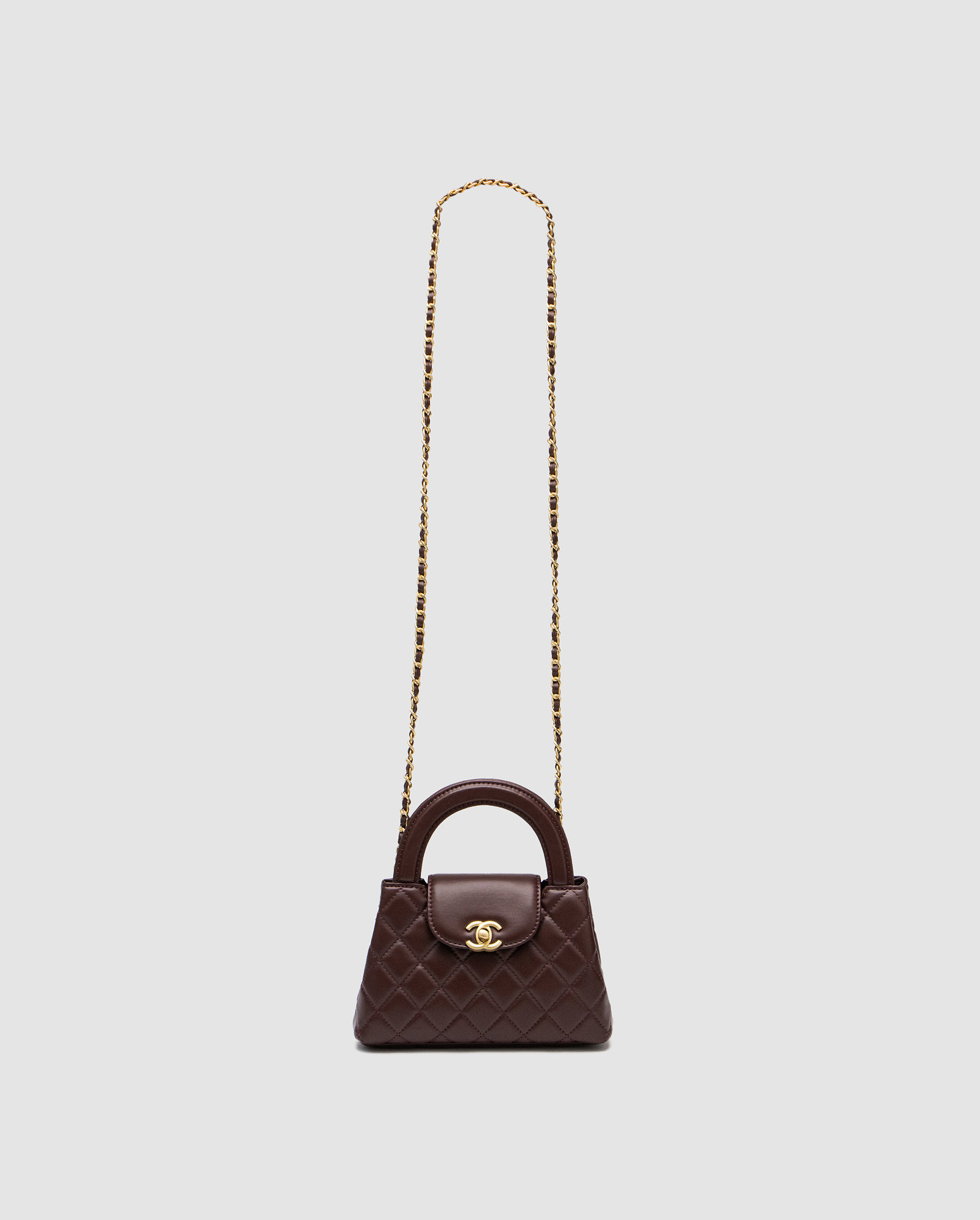 Chanel Kelly Bag Shiny Aged Calfskin Burgundy & Gold Hardware - 3