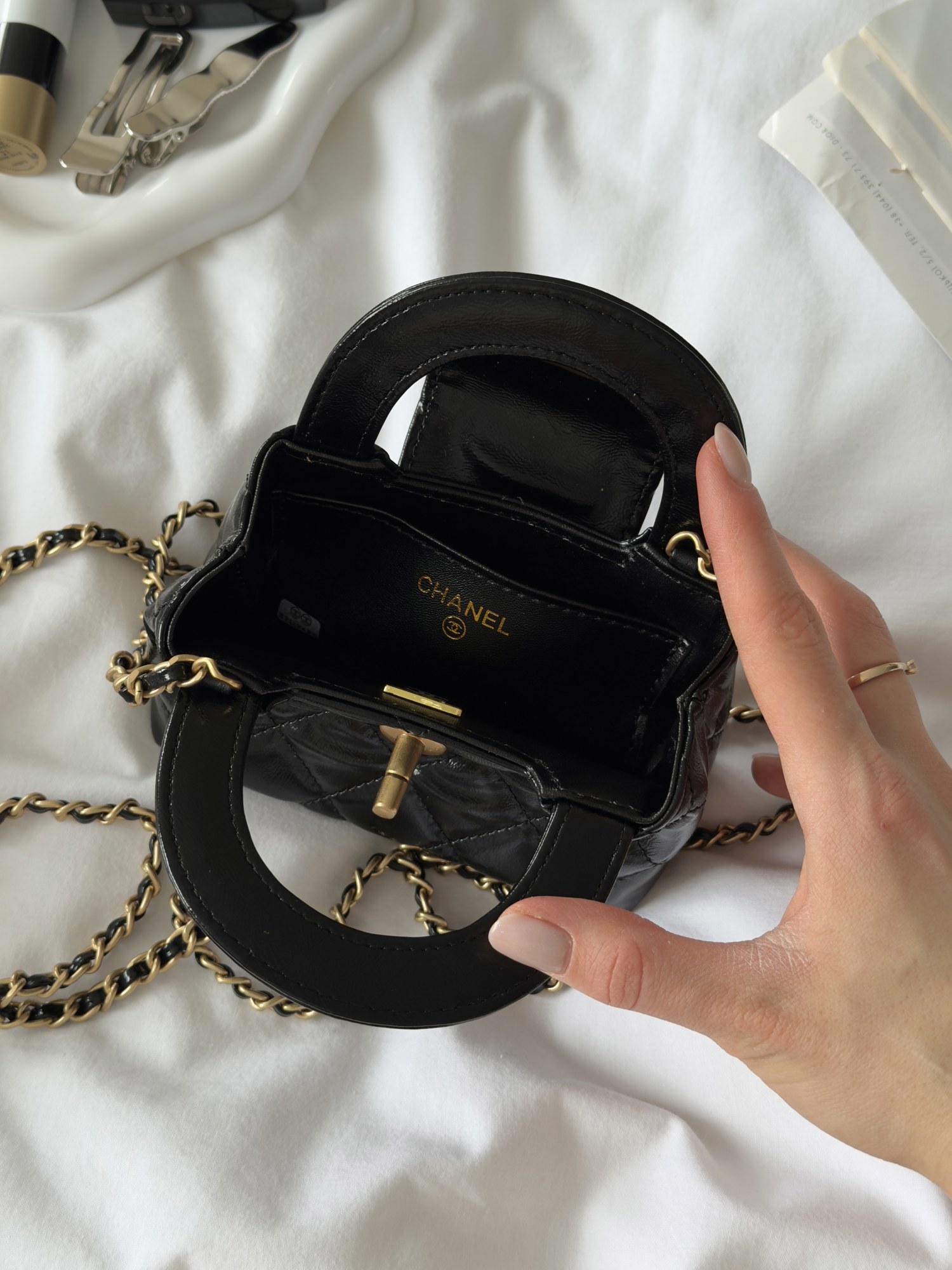 Chanel Kelly Micro Black/Gold - 2