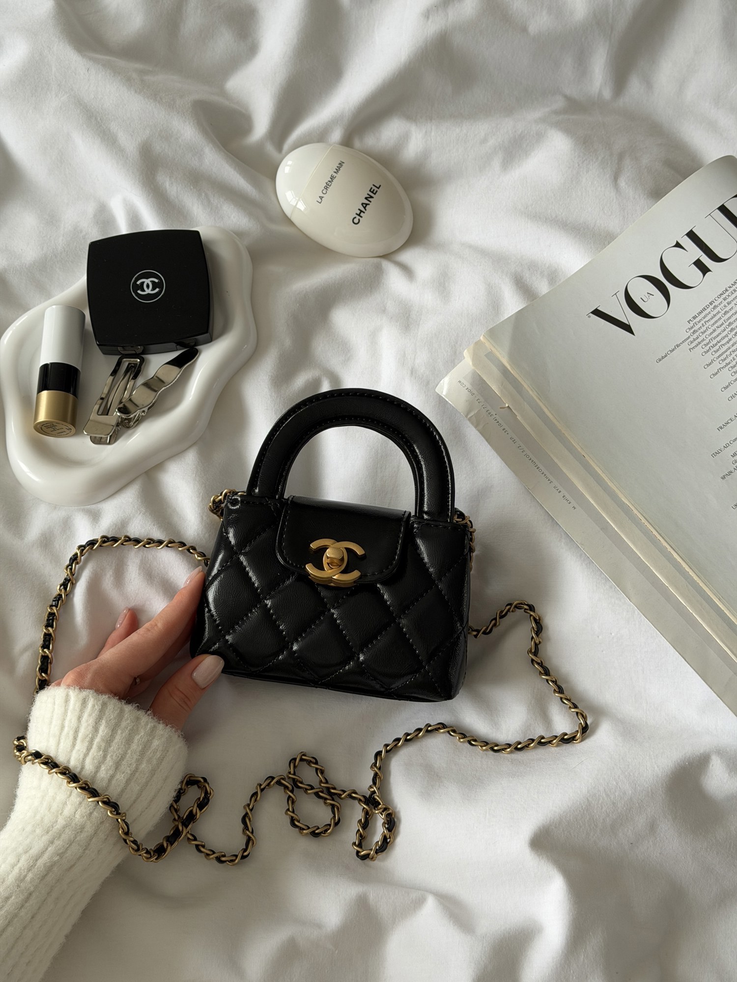 Chanel Kelly Micro Black/Gold - 8