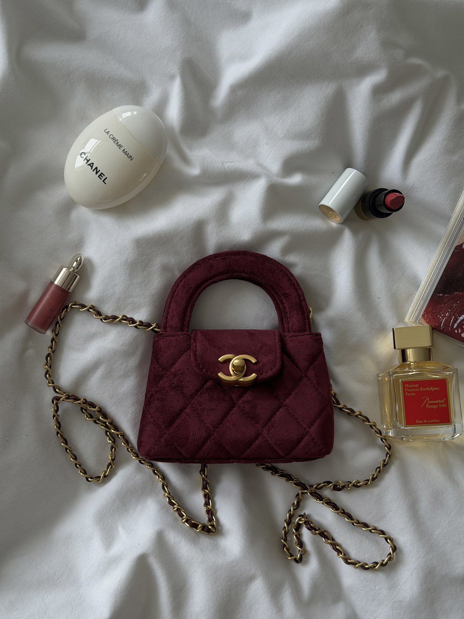 Chanel Kelly Micro Burgundy/Gold - 4