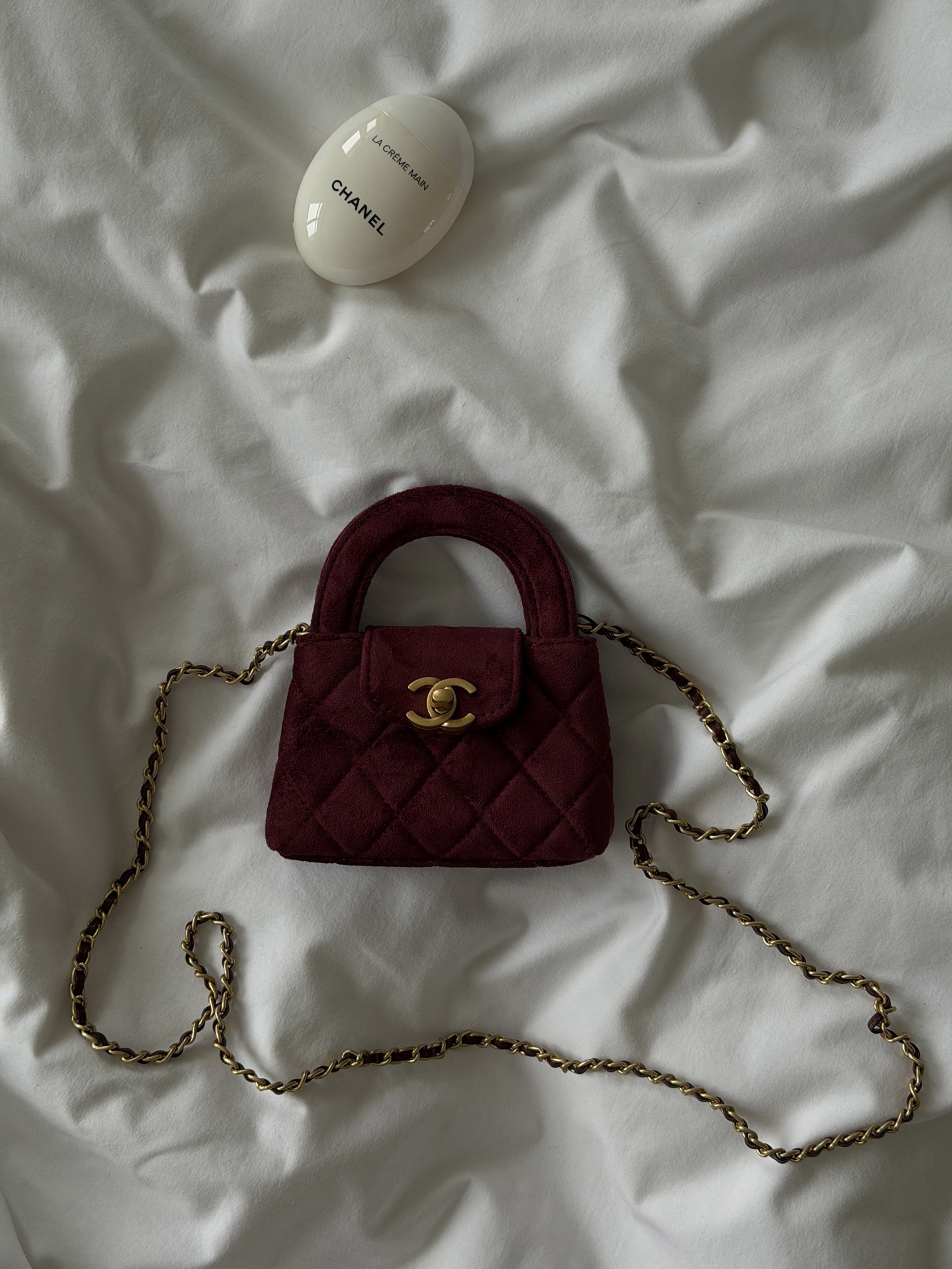 Chanel Kelly Micro Burgundy/Gold - 3