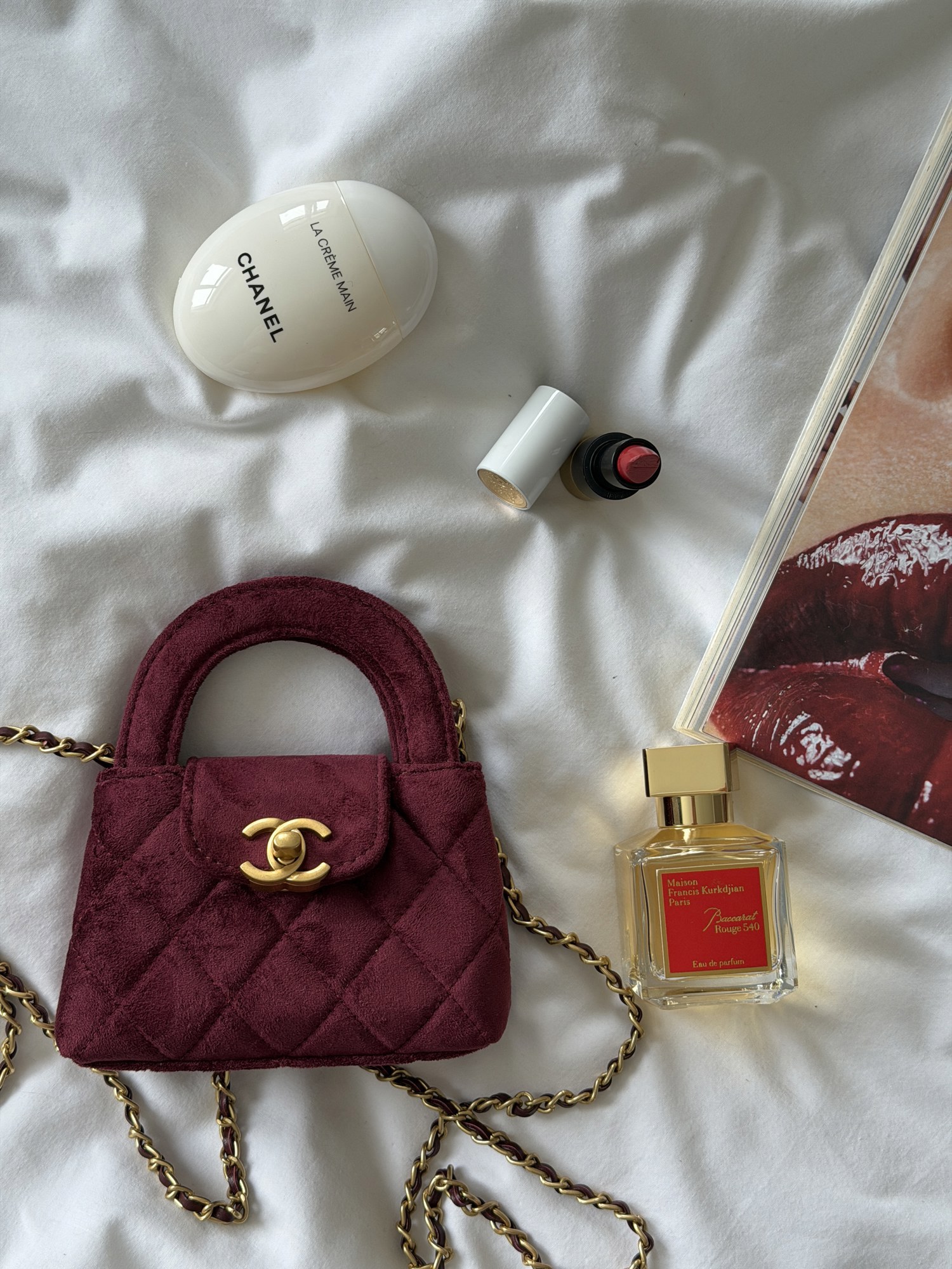 Chanel Kelly Micro Burgundy/Gold - 8