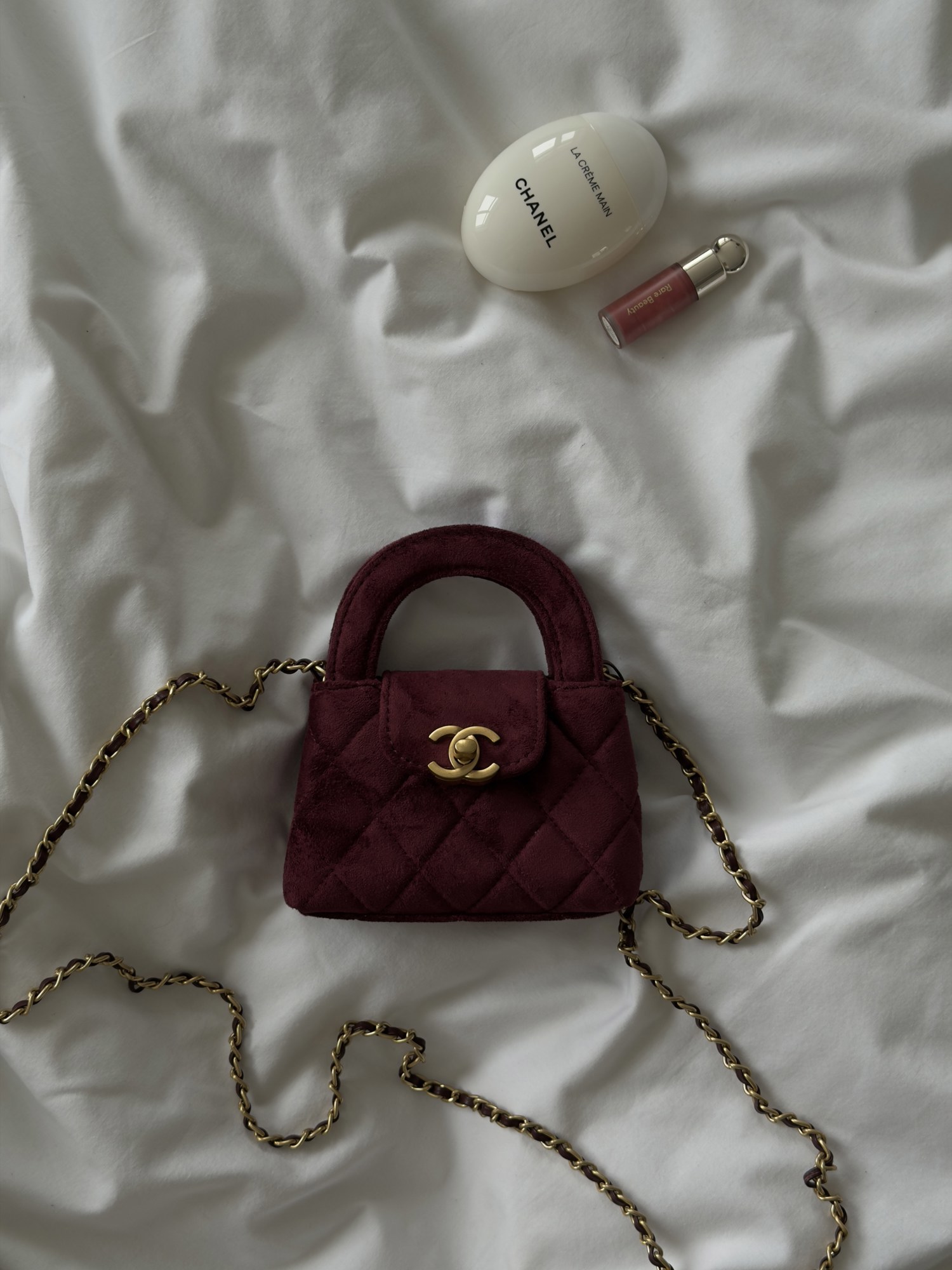 Chanel Kelly Micro Burgundy/Gold - 5