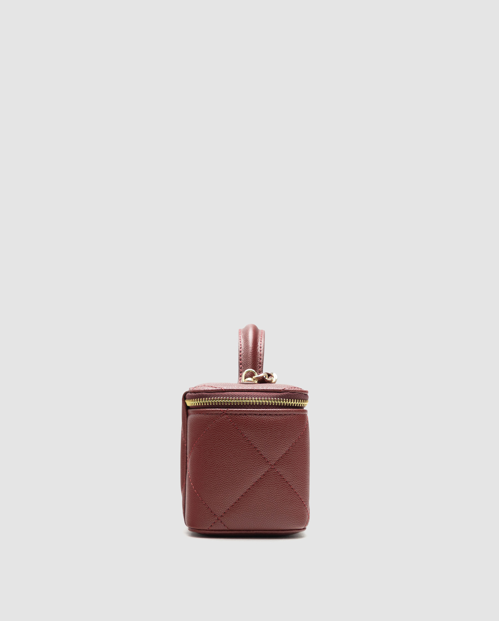 Chanel Long Vanity With Chain Burgundy - 4