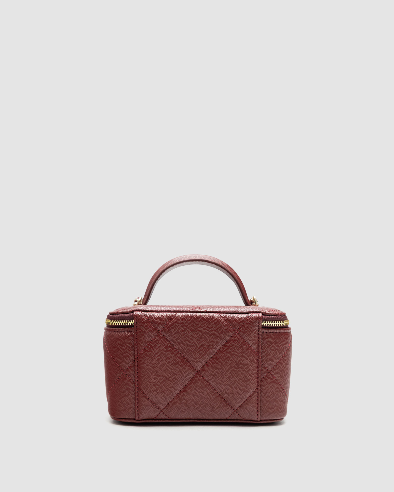 Chanel Long Vanity With Chain Burgundy - 3