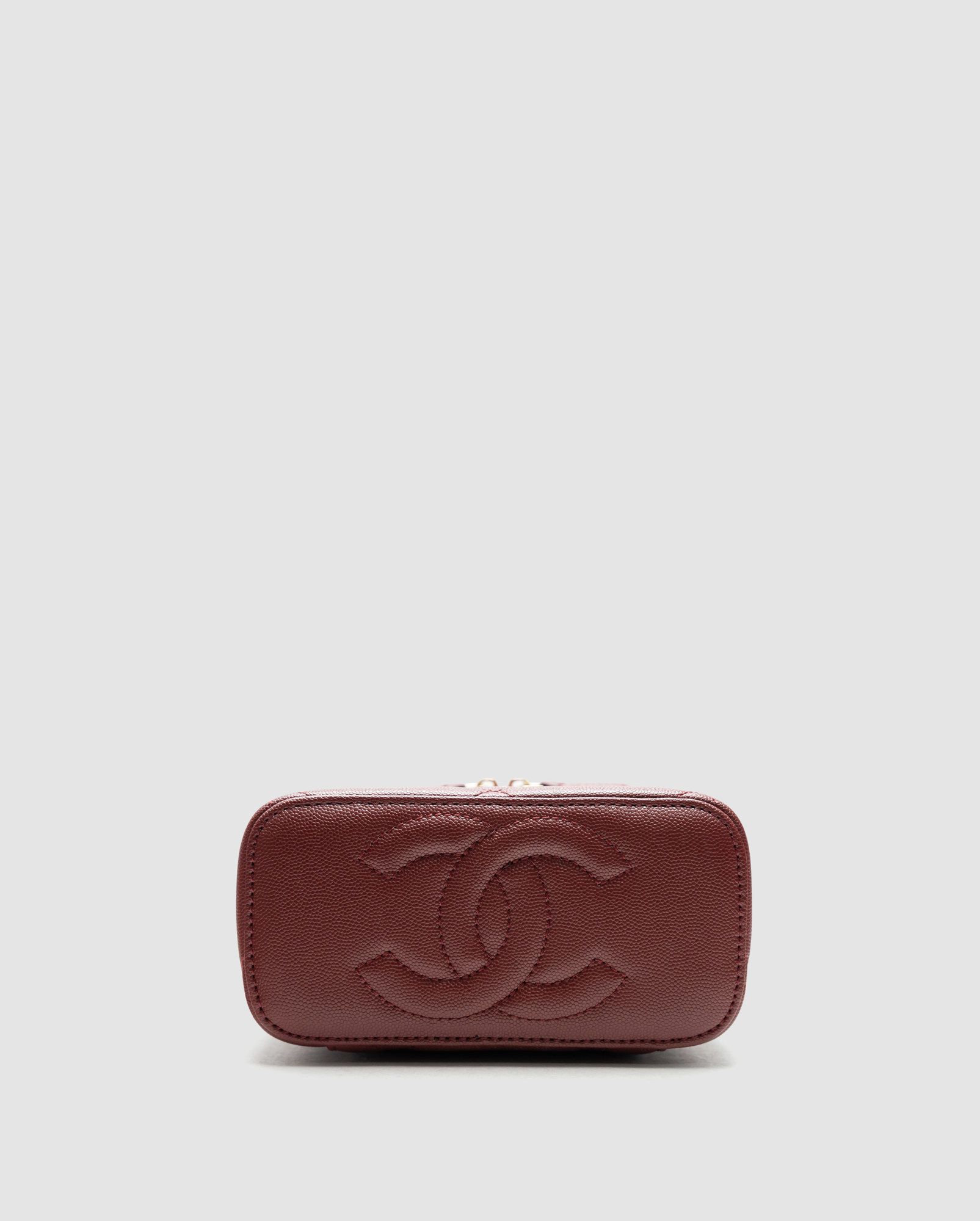 Chanel Long Vanity With Chain Burgundy - 5