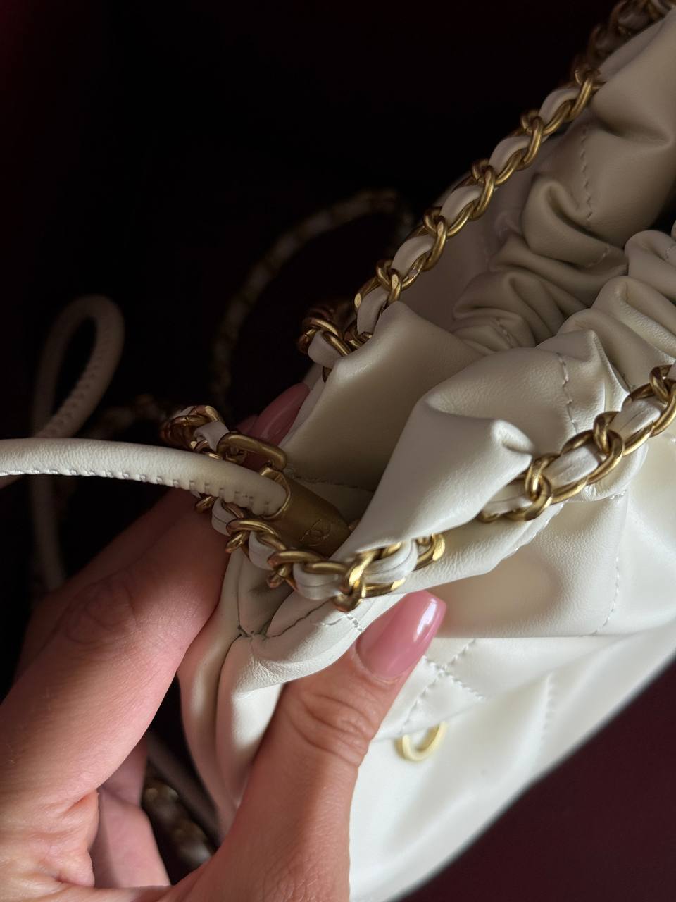 Chanel Milk Quilted Calfskin Mini 20 Bag Gold Hardware - 10