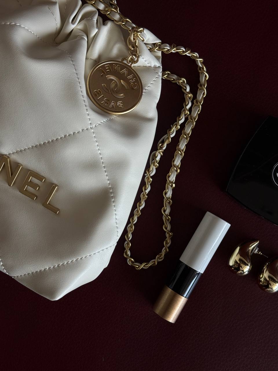 Chanel Milk Quilted Calfskin Mini 20 Bag Gold Hardware - 7