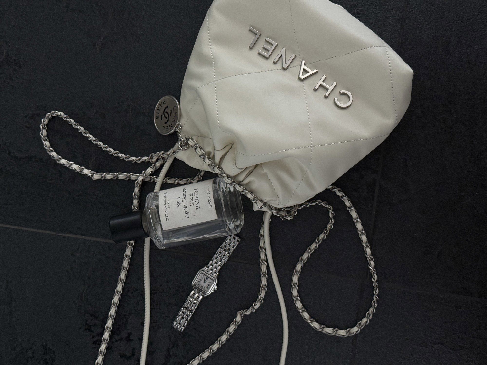 Chanel Milk Quilted Calfskin Mini 20 Bag Silver Hardware Магнітна - 14