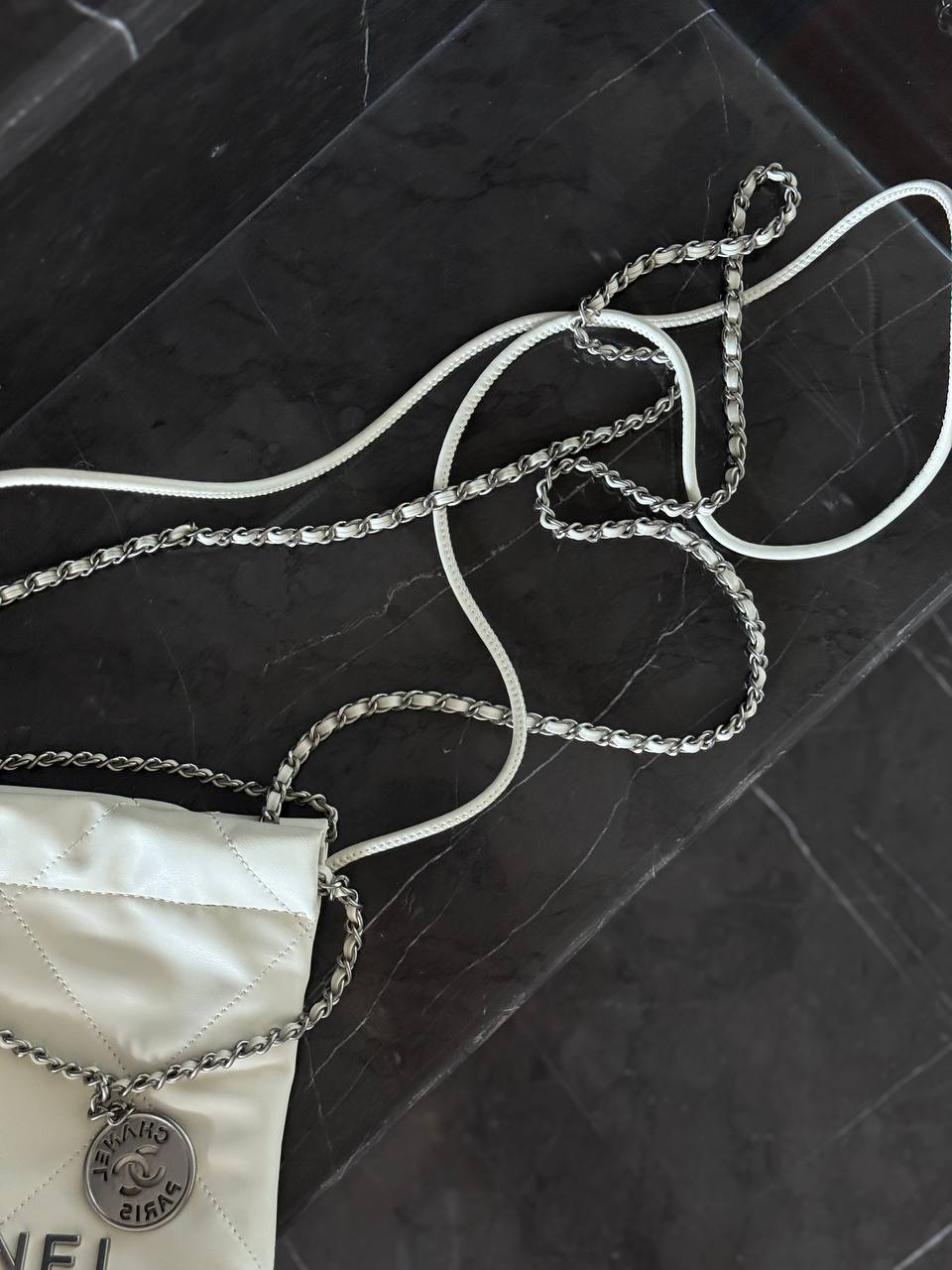 Chanel Milk Quilted Calfskin Mini 20 Bag Silver Hardware - 11