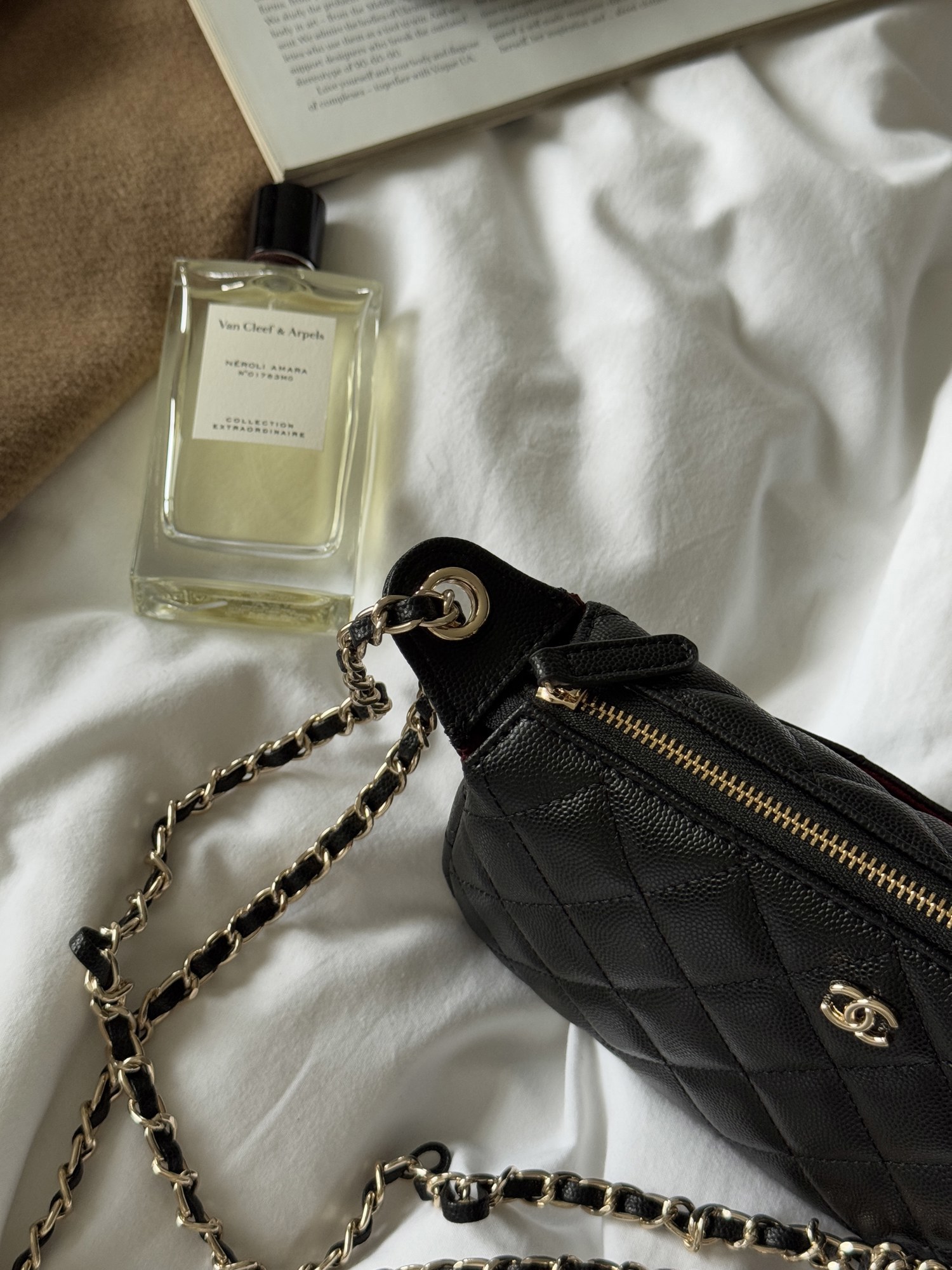 Chanel Mini Boston Chain Shoulder Bag Black/Gold - 13