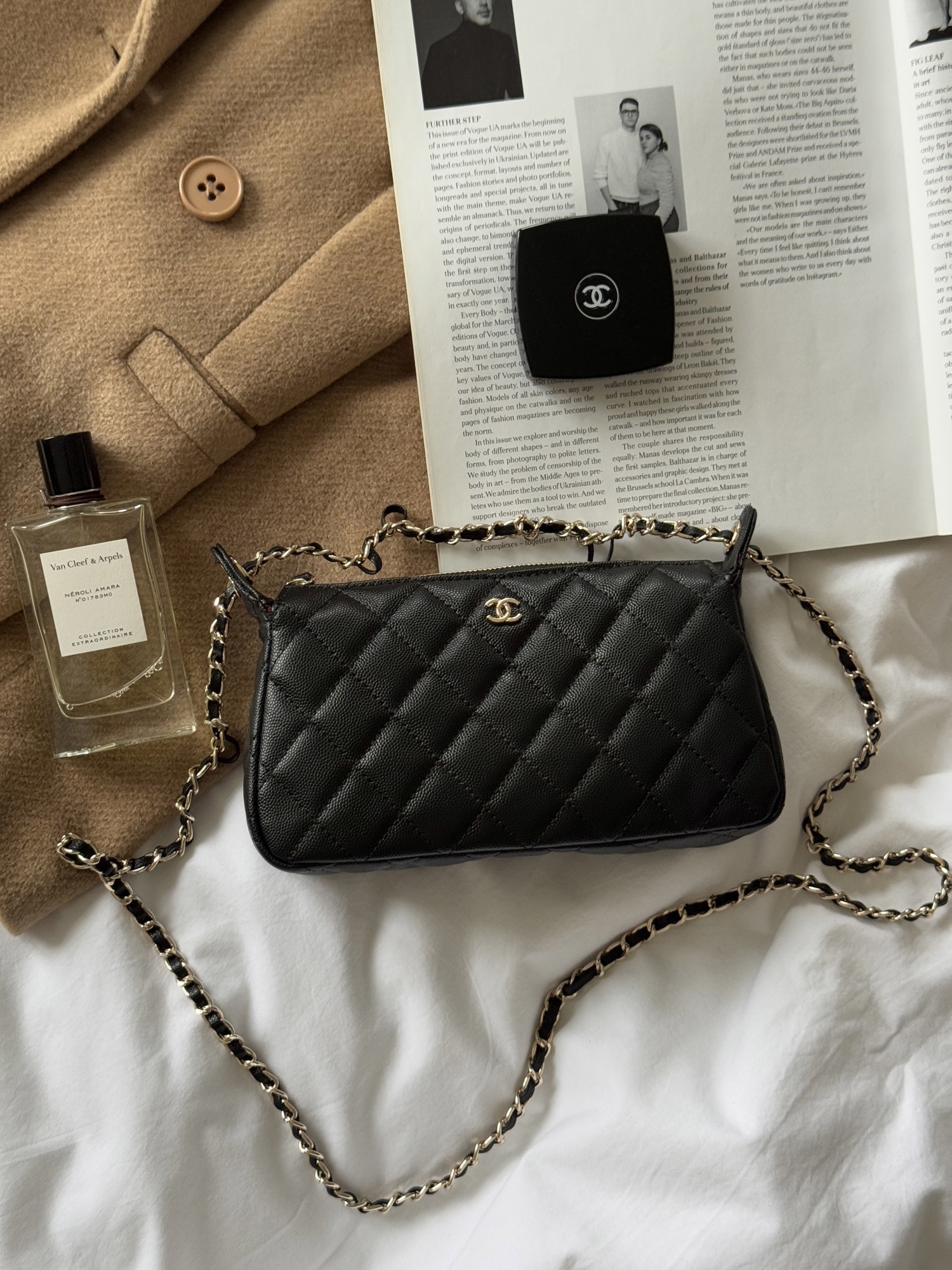 Chanel Mini Boston Chain Shoulder Bag Black/Gold - 10