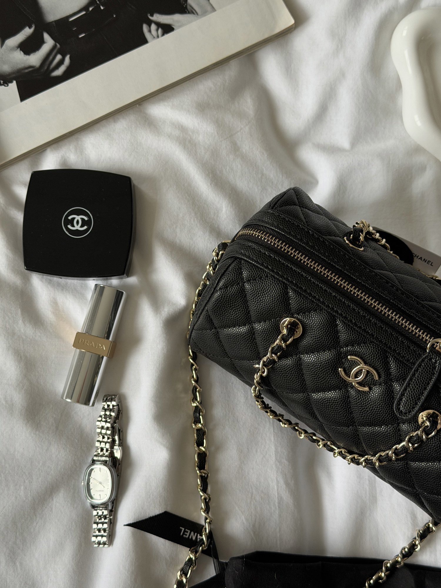 Chanel Mini Classic Bowling Bag Black - 7
