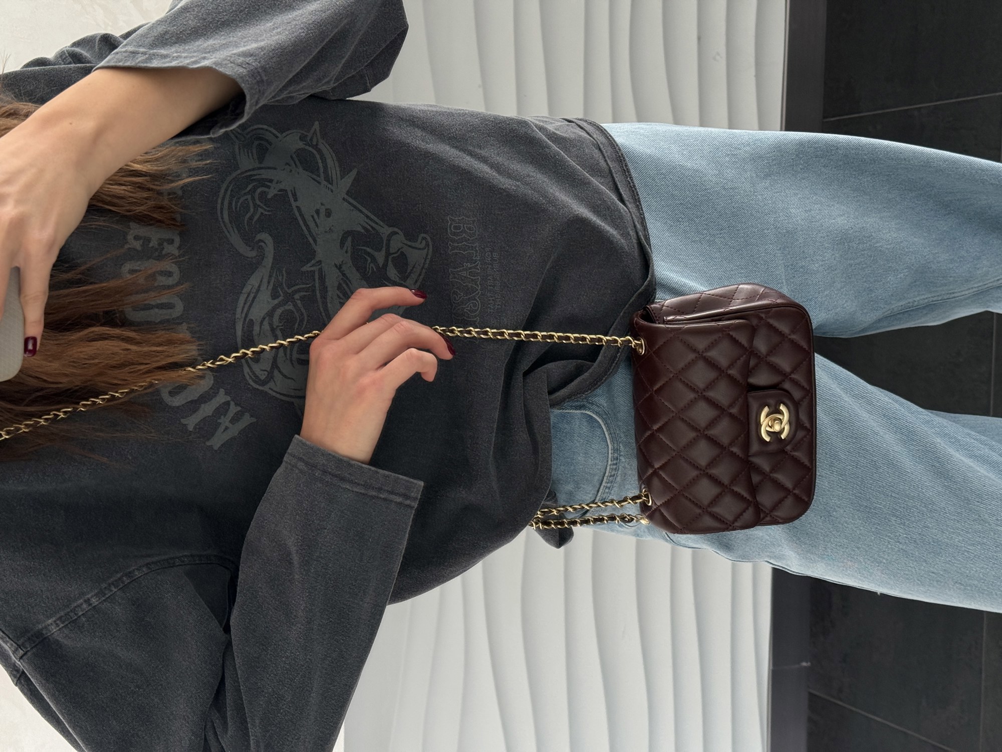 Chanel Mini Classic Single Flap Brown - 12
