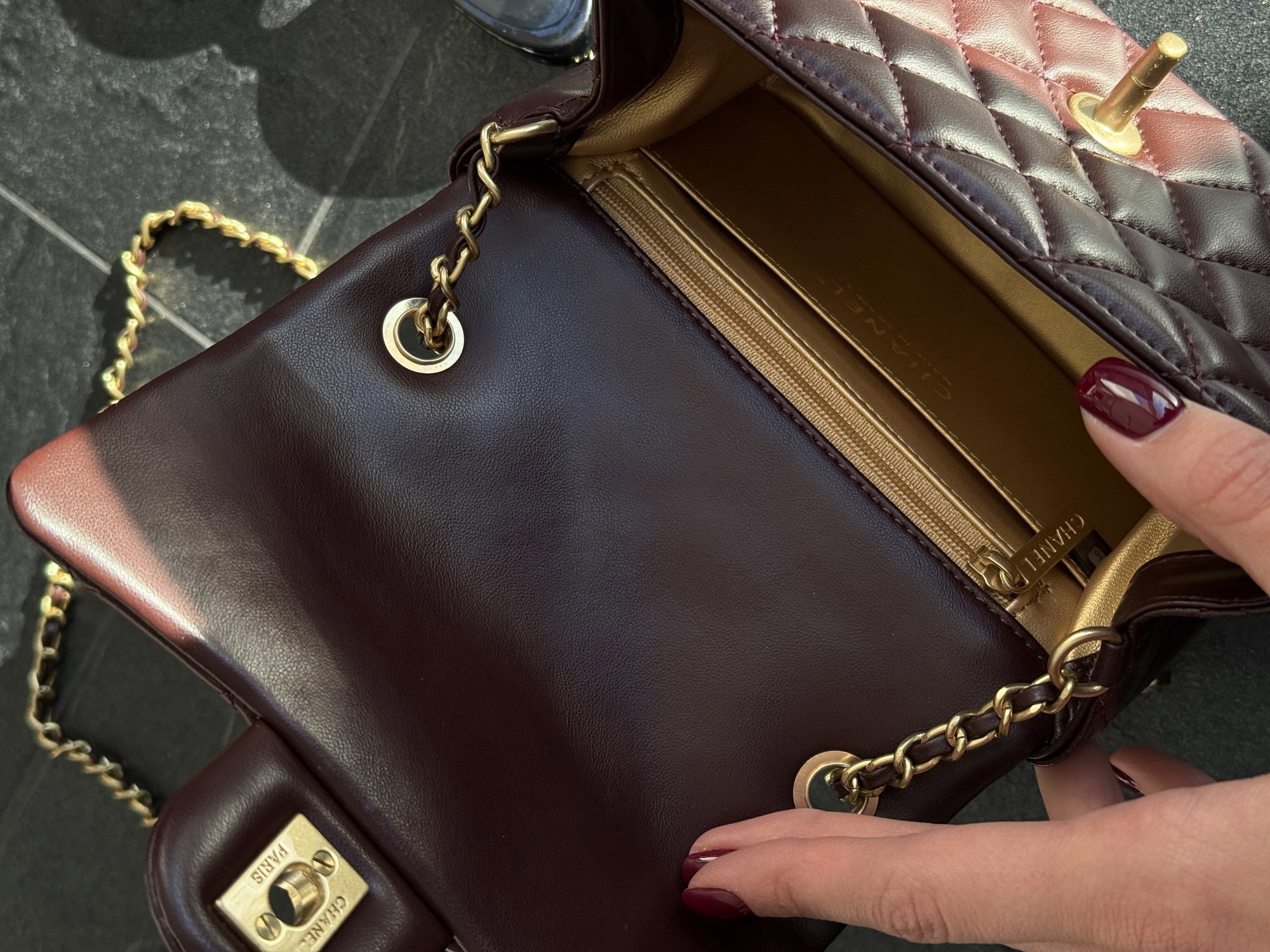 Chanel Mini Classic Single Flap Brown - 7