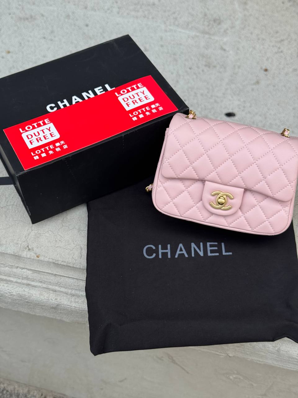 Chanel Mini Classic Single Flap in Pink/Gold - 2