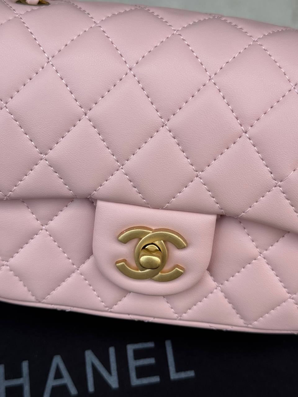 Chanel Mini Classic Single Flap in Pink/Gold - 6